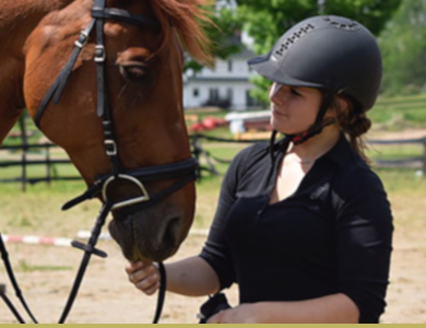 Image of BBRM student with horse