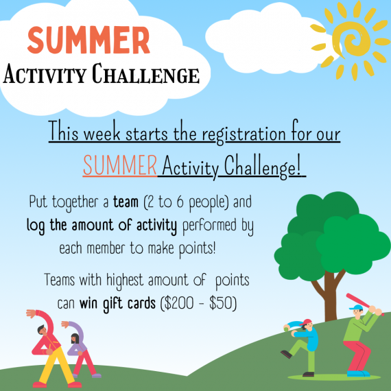 ABSC Summer Activity Challenge Poster 2023