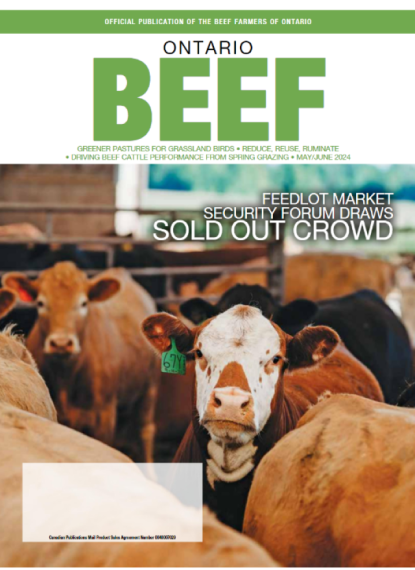Ontario Beef Magazine Cover May 2024