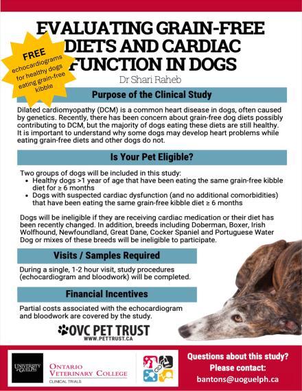 canine clinical trial poster